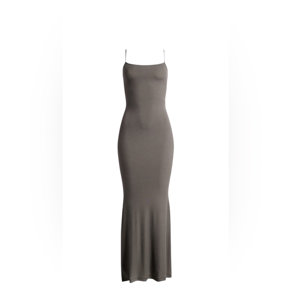 Skims Soft Lounge Dress Gunmetal|Skims - Picture 1 of 1